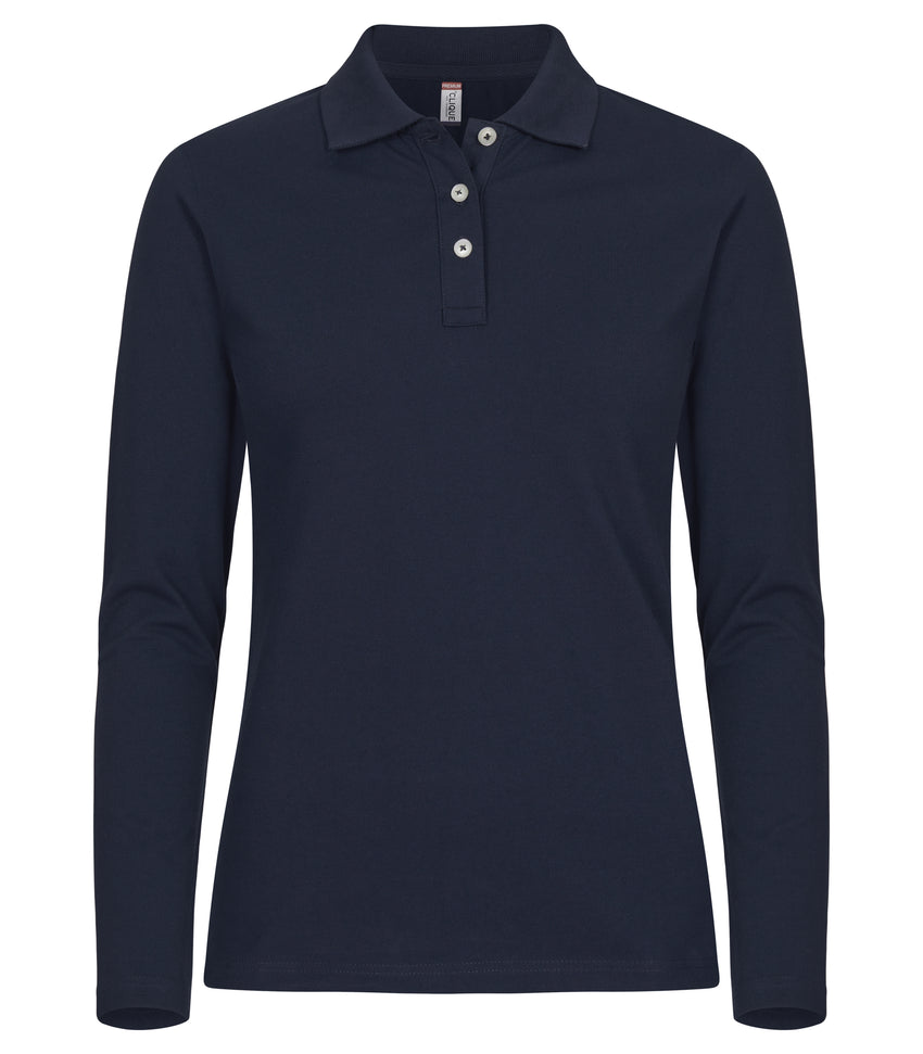 Stretch Premium Polo L/S Dames