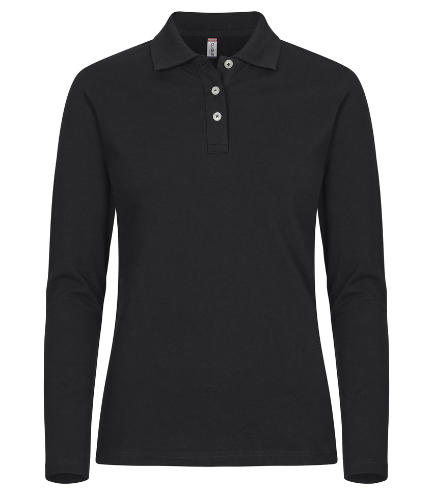 Stretch Premium Polo L/S Dames