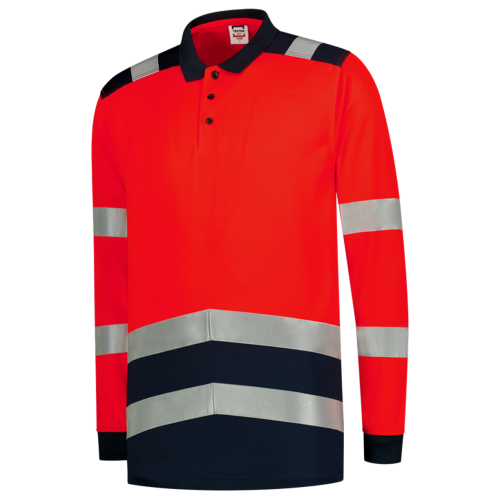 Tricorp Poloshirt High Vis Bicolor lange mouw image 1