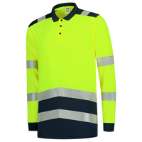 Tricorp Poloshirt High Vis Bicolor lange mouw image 0