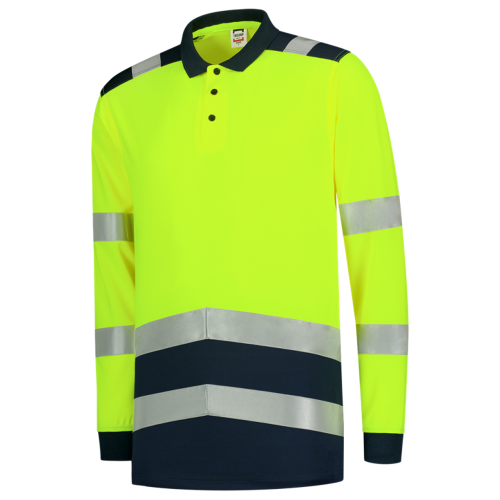 Tricorp Poloshirt High Vis Bicolor lange mouw image 0