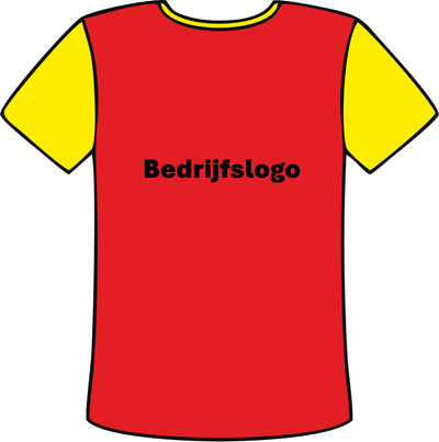 Bedrijfs- Sponsorlogo op de buik of rug. image 0