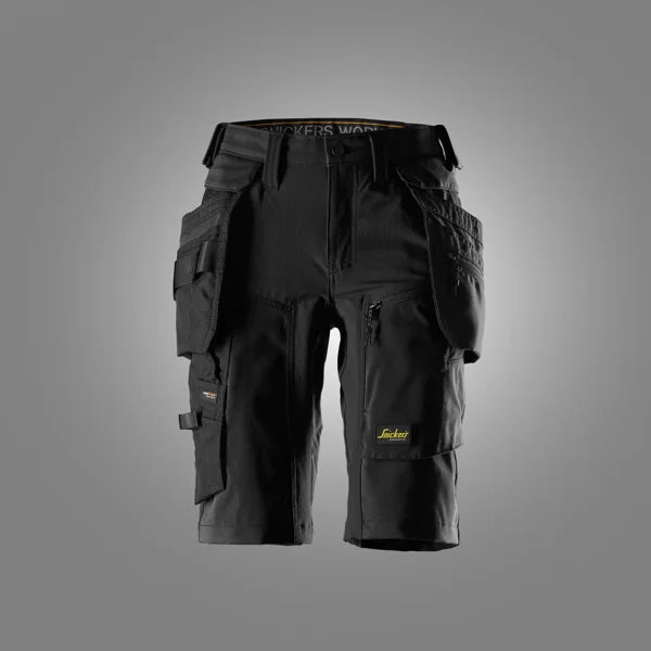 Dames Stretch Werkshorts met Afneembare Holsterzakken 6117