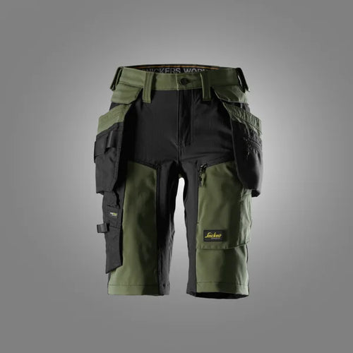 Dames Stretch Werkshorts met Afneembare Holsterzakken 6117