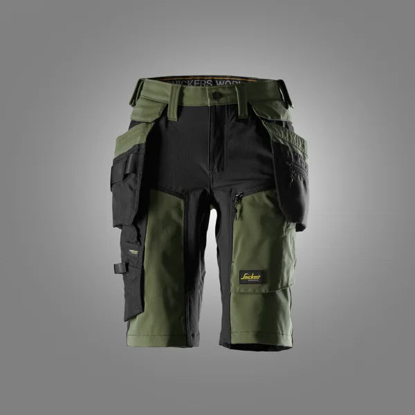 Dames Stretch Werkshorts met Afneembare Holsterzakken 6117