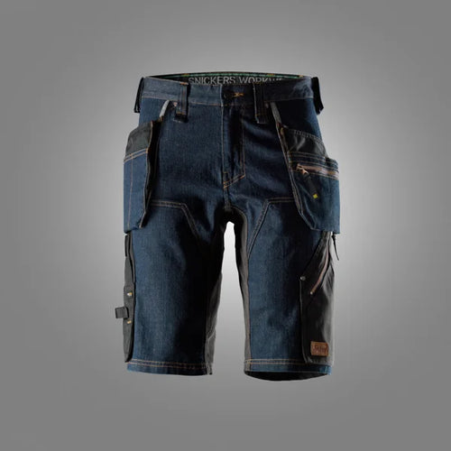 Denim Werkshorts met Holsterzakken 6155