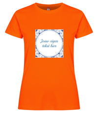 Delfts tegel koningsdag dames sportshirt