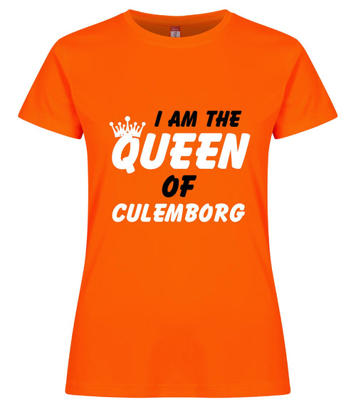 I AM THE QUEEN koningsdag dames sportshirt