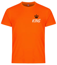 KING borstlogo koningsdag Heren sportshirt