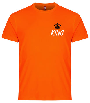 KING borstlogo koningsdag Heren sportshirt