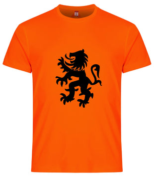 Leeuw koningsdag Heren sportshirt