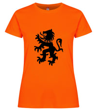 Leeuw koningsdag dames sportshirt