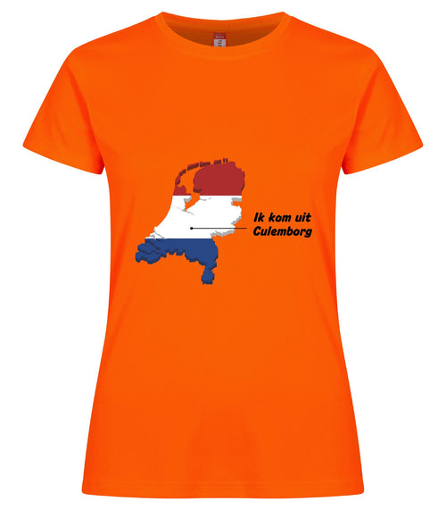 Ik kom uit Culemborg koningsdag dames sportshirt