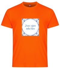 Delfts tegel koningsdag Heren sportshirt.