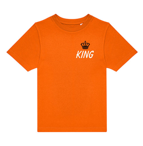 King borstlogo koningsdag Kindershirt