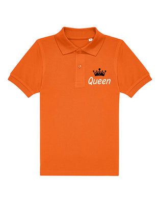 Queen borstlogo koningsdag Kinderpolo