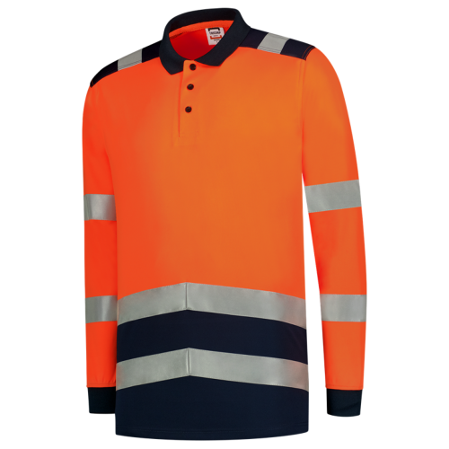 Tricorp Poloshirt High Vis Bicolor lange mouw image 2