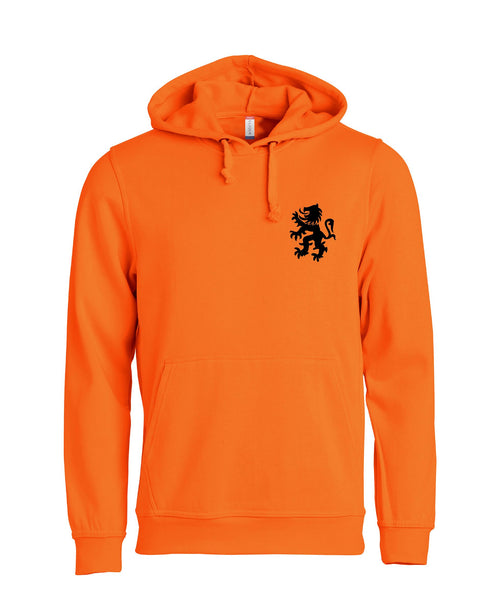 Leeuw zwart borstlogo koningsdag Dames Hoodie