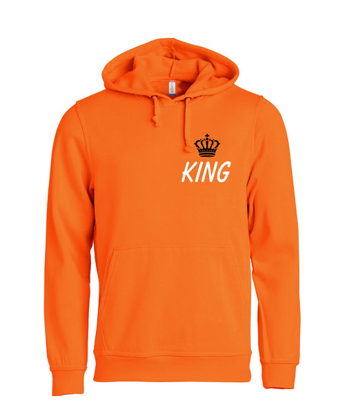KING borstlogo koningsdag Heren Hoodie