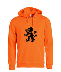 Leeuw zwart buiklogo koningsdag Heren Hoodie