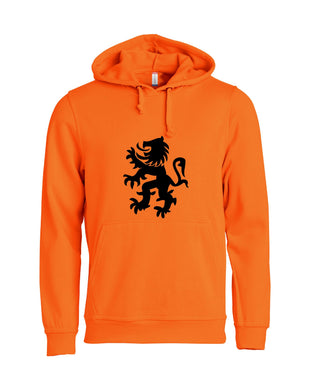 Leeuw zwart buiklogo koningsdag Heren Hoodie