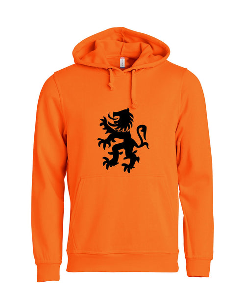 Leeuw zwart buiklogo koningsdag Dames Hoodie