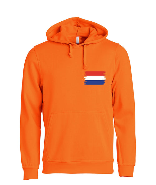 Nederlandse vlag borstlogo koningsdag Dames Hoodie