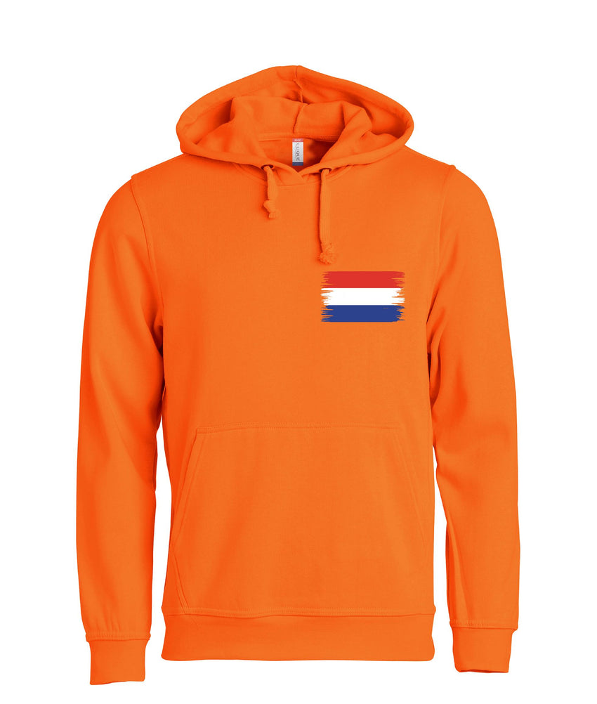 Nederlandse vlag borstlogo koningsdag Dames Hoodie