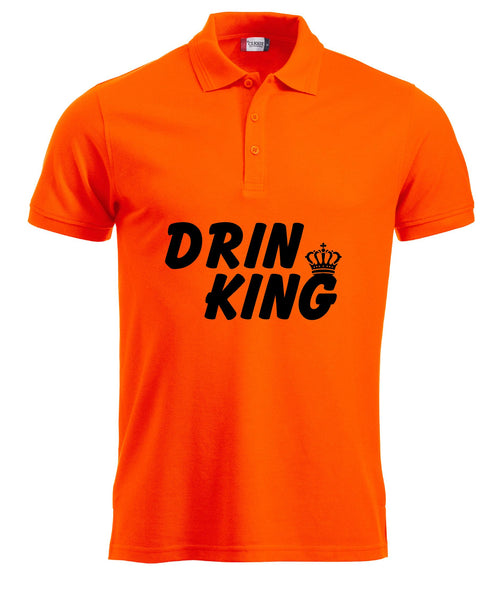 DRIN KING koningsdag Heren Polo