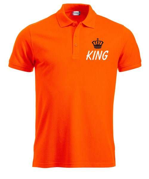 KING borstlogo koningsdag Heren Polo