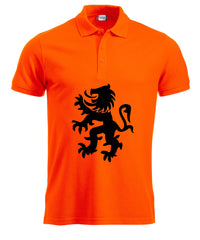Leeuw zwart buiklogo koningsdag Heren Polo