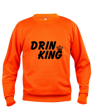 DRIN KING koningsdag Heren Sweater
