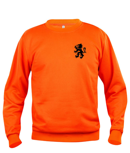 Leeuw zwart borstlogo koningsdag Heren Sweater