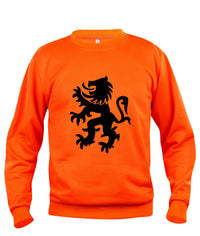 Leeuw zwart buiklogo koningsdag Heren Sweater