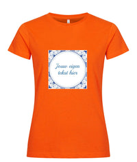 Delfts tegel koningsdag dames T-shirt