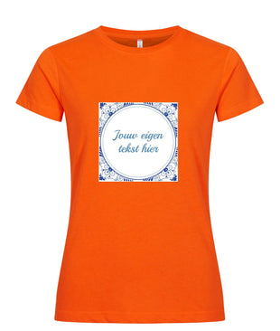 Delfts tegel koningsdag dames T-shirt