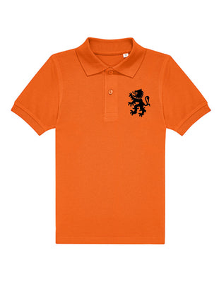 zwarte leeuw borstlogo koningsdag Kinderpolo