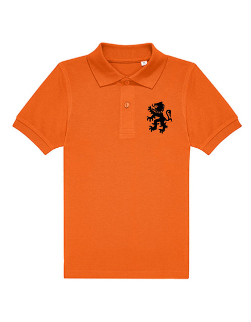 zwarte leeuw borstlogo koningsdag Kinderpolo